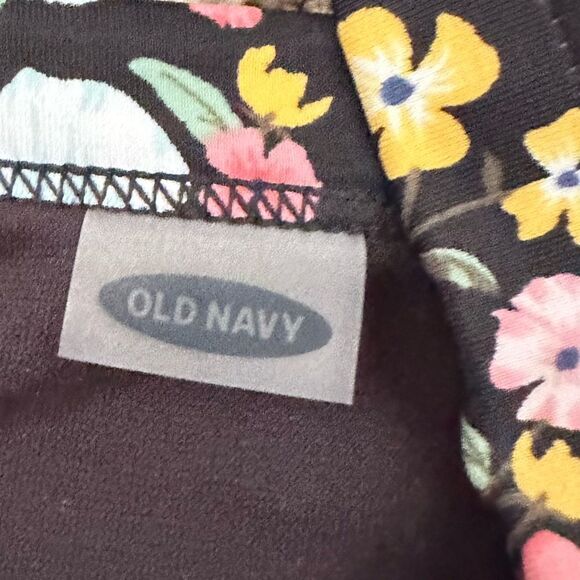 Old Navy One Shoulder Black Floral Bikini Top - Picture 5 of 5